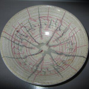 Handmade Stoneware Pottery Bowl USA Made 9"